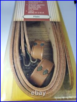 (NOS) Uncle Mike's Leather Adjustable 1 1/4 Military Sling #2611-3 Vintage