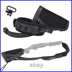 New No Drill Shotgun Cheek Rest Butt Stock with Padded Ammo Sling 12/16/20GA