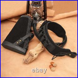 New No Drill Shotgun Cheek Rest Butt Stock with Padded Ammo Sling 12/16/20GA