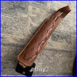 New Old Stock PathFinder USA Tooled Leather Embossed Rifle Sling CN393P
