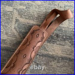 New Old Stock PathFinder USA Tooled Leather Embossed Rifle Sling CN393P