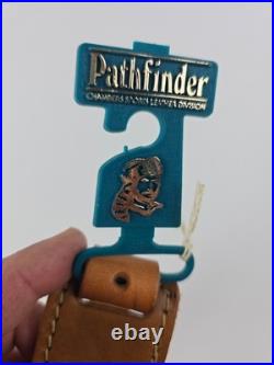 New Pathfinder Tooled Woven Leather Rifle Sling 41 adjustable
