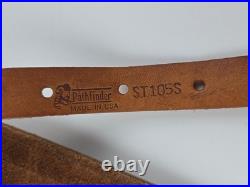 New Pathfinder Tooled Woven Leather Rifle Sling 41 adjustable