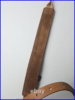 New Pathfinder Tooled Woven Leather Rifle Sling 41 adjustable