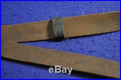 Nice Original Early Us 1873 Springfield Trapdoor Rifle Single Hook Leather Sling