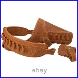 No Drill Leather Ammo Buttstock Cheek Rest Pad, Gun Sling for. 22.30/30.308
