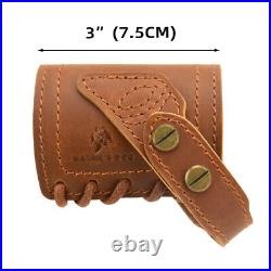 No Drill Leather Ammo Buttstock Cheek Rest Pad, Gun Sling for. 22.30/30.308