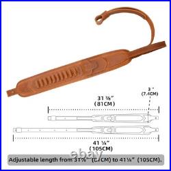 No Drill Leather Gun Sling Strap with Gun Buttstock Sleeve for. 357.30/30