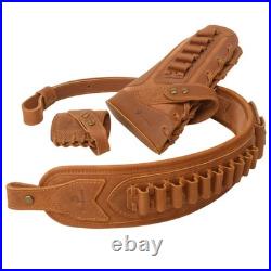 No Drill Leather Gun Sling Strap with Gun Buttstock Sleeve for. 357.30/30
