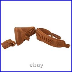 No Drill Leather Gun Sling Strap with Gun Buttstock Sleeve for. 357.30/30