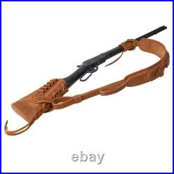 No Drill Leather Gun Sling Strap with Gun Buttstock Sleeve for. 357.30/30