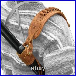 No Drill Leather Gun Sling Strap with Gun Buttstock Sleeve for. 357.30/30