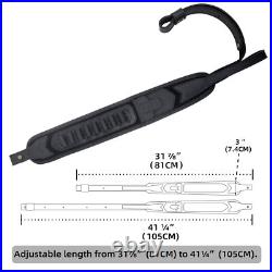 No Drill Leather Rifle Gun Buttstock Cheek Rest with Gun Sling. 22LR. 30/30.308