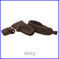 No Drill Leather Rifle Gun Buttstock Cheek Rest with Gun Sling. 30/30.308.22LR