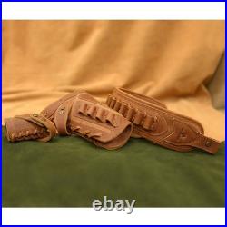 No Drill Leather Rifle Sling with Gun Buttstock for Lever Action. 357.30-30
