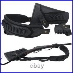No Drill Leather Rifle Sling with Gun Buttstock for Lever Action Rifles. 357.30