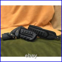 No Drill Leather Rifle Sling with Gun Buttstock for Lever Action Rifles. 357.30