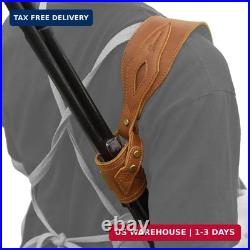 No Drill Leather Rifle Sling with Stock Barrel Mount Universal fit lever Rifles