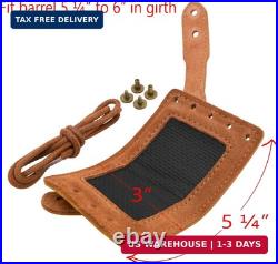 No Drill Leather Rifle Sling with Stock Barrel Mount Universal fit lever Rifles