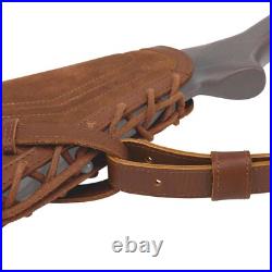 No Drill Leather Shotgun Cheek Rest Stock with Gun Sling Fit 12GA 16GA 20GA
