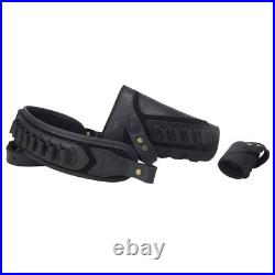 No-Drill Set Leather Rifle Buttstock, Sling Strap, Sling Loop. 22LR. 357.30-06