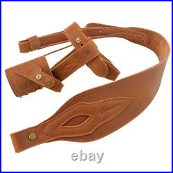 No Drill Set of Leather Rifle Harnessed, Sling Loop, Soft Sling for Hunting
