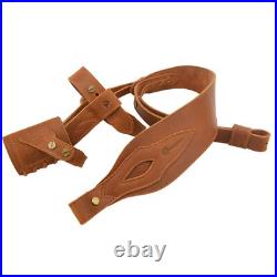 No Drill Set of Leather Rifle Harnessed, Sling Loop, Soft Sling for Hunting