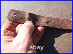 Norwegian Krag jorgensen model 1894 1912 original leather sling w studs Norway Norwegian Krag jorgensen model 1894 1912 original leather sling w studs Norway