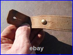 Norwegian Krag jorgensen model 1894 1912 original leather sling w studs Norway