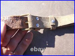 Norwegian Krag jorgensen model 1894 1912 original leather sling w studs Norway