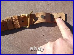 Norwegian Krag jorgensen model 1894 1912 original leather sling w studs Norway