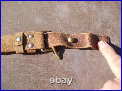 Norwegian Krag jorgensen model 1894 1912 original leather sling w studs Norway