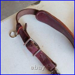 Occidental Leather Brown Leather Work Belt And Suspenders, Adjustable, Swivels