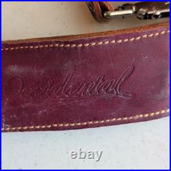 Occidental Leather Brown Leather Work Belt And Suspenders, Adjustable, Swivels