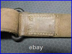 Orig WW1-WW2 Model 1907 leather rifle sling. PB&Co. 1918 dated