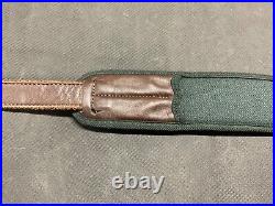 Original Blaser Rifle sling Green Neoprene & Leather