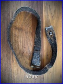 Original French Berthier Carbine Brown Leather Rifle Sling