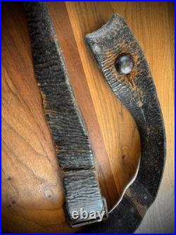 Original French Berthier Carbine Brown Leather Rifle Sling