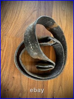 Original French Berthier Carbine Brown Leather Rifle Sling