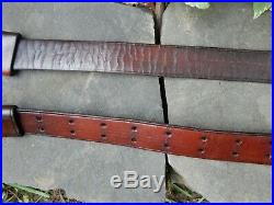 Original Leather Us Military Krag, Trapdoor & Springfield Rifle Sling