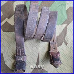 Original Surplus K98 G43 33/40 Mauser Leather Sling manufacturer stamped Ref N85