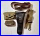 Original-WWI-WWII-Leather-Rifle-sling-First-Aid-kit-Carry-Strap-Holster-01-fi