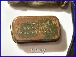 Original WWI WWII Leather Rifle sling, First Aid kit, Carry Strap, Holster