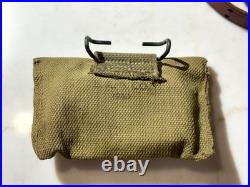Original WWI WWII Leather Rifle sling, First Aid kit, Carry Strap, Holster