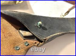 Original WWI WWII Leather Rifle sling, First Aid kit, Carry Strap, Holster