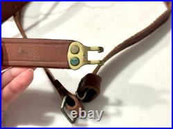 Original WWI WWII Leather Rifle sling, First Aid kit, Carry Strap, Holster
