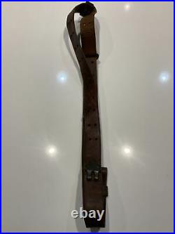 Original WWI WWII U. S. Army Springfield 1903 Garand M1 Leather Rifle Sling 1918