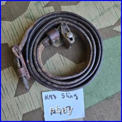 Original WWII German K98 G43 33/40 Mauser Leather Sling 1940 Dated ref. N117