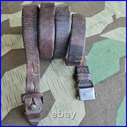 Original WWII German K98 G43 33/40 Mauser Leather Sling 1940 Dated ref. N117
