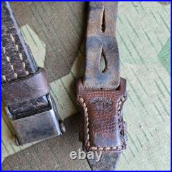 Original WWII German K98 G43 33/40 Mauser Leather Sling 1940 Dated ref. N117